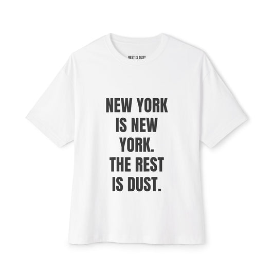 New York City Pride Shirt with 'NEW YORK IS NEW YORK. THE REST IS DUST'